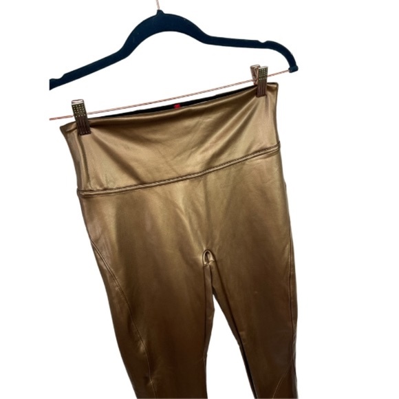 SPANX Liquid Leather-Look Leggings - Picture 3 of 6